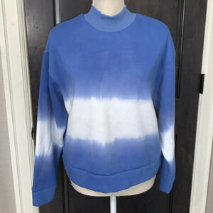 Oat New York Blue Jay Stripe Crop Sweatshirt